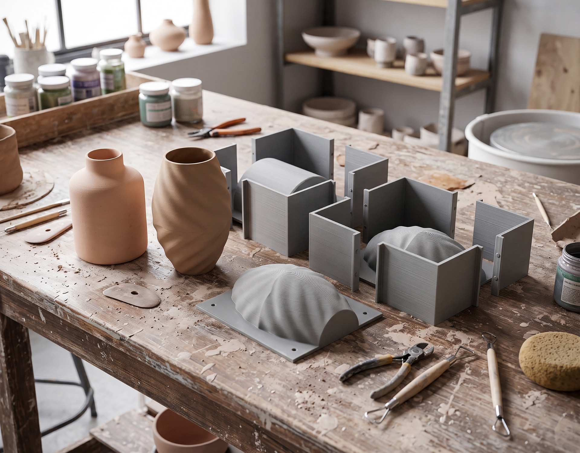 Parametrycznie zaprojektowana matryca ceramiczna w makro